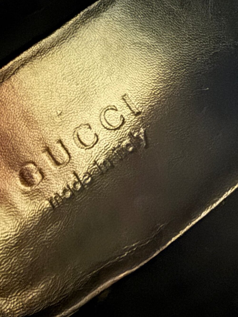 Gucci Men’s Tennis 1977 High Top Sneakers Navy Leather & monogram canvas - Picture 6 of 9